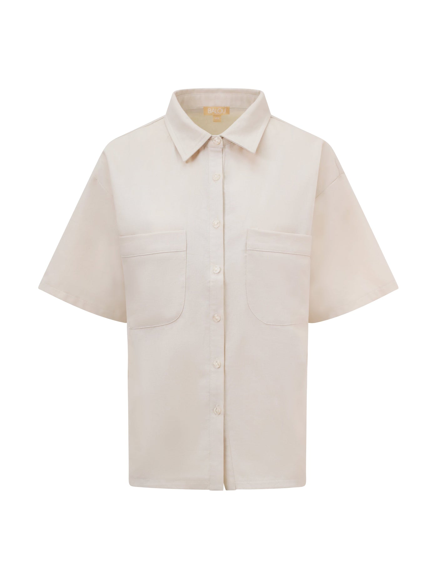 WOMENS LINEN SHIRT NATURAL