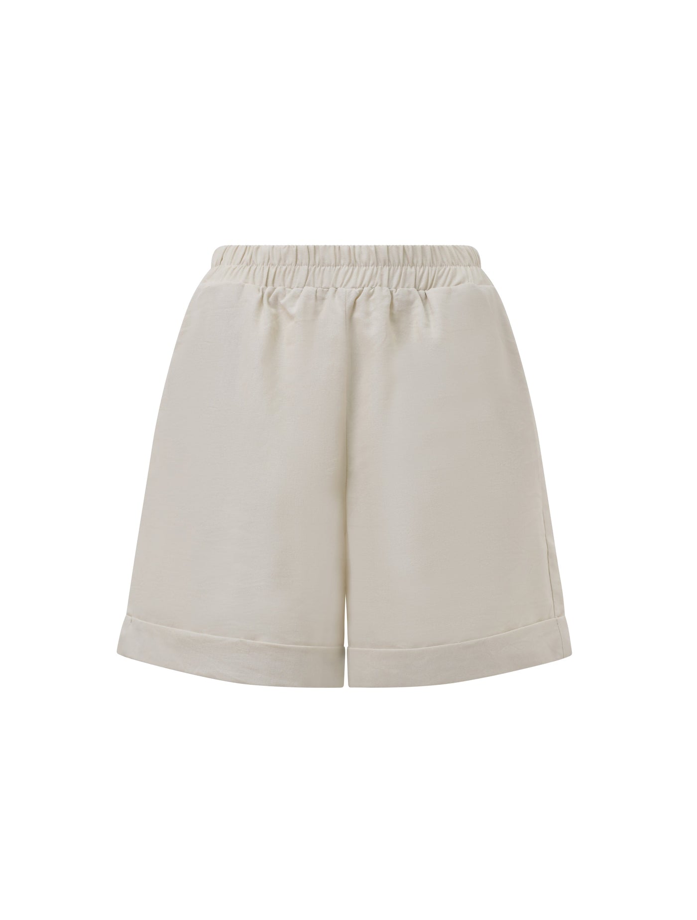 WOMENS HIGH WAIST SHORTS NATURAL