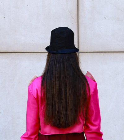 REVERSIBLE DENIM BUCKET HAT