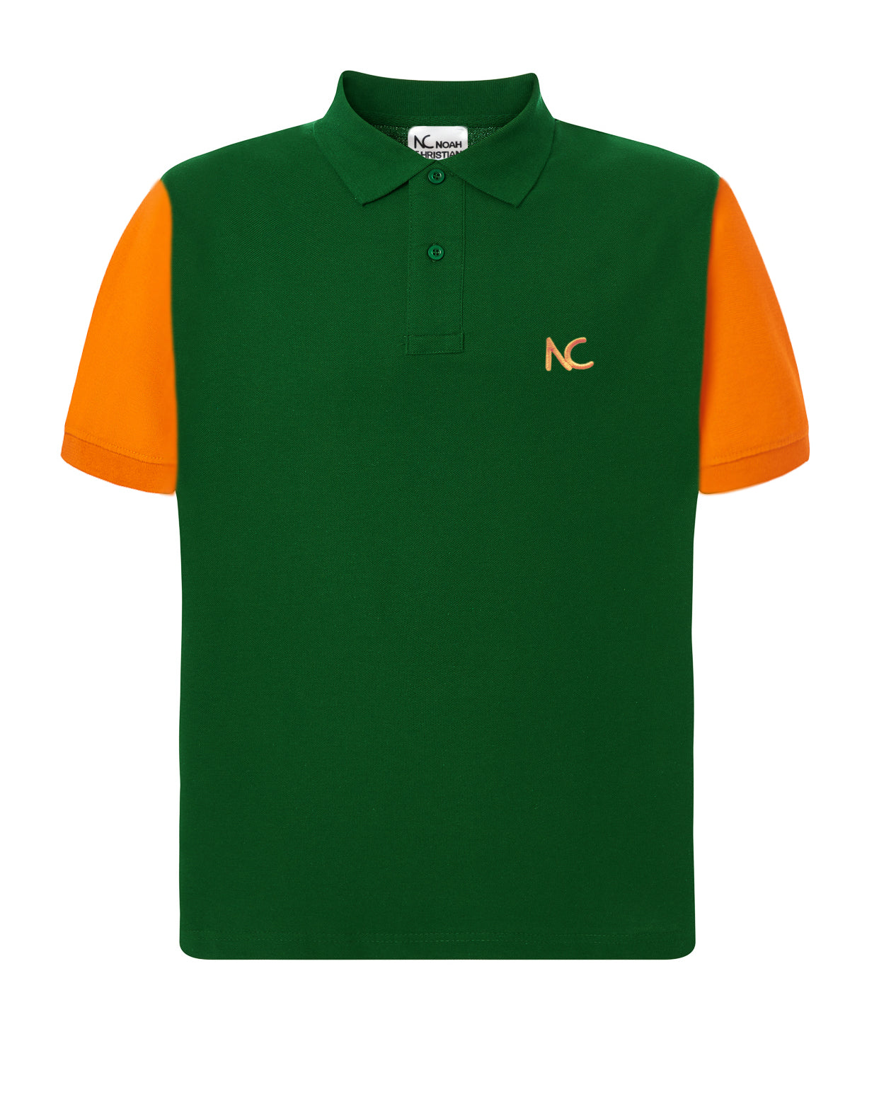 POLO CLASSIC FIT - FOREST GREEN & ORANGE