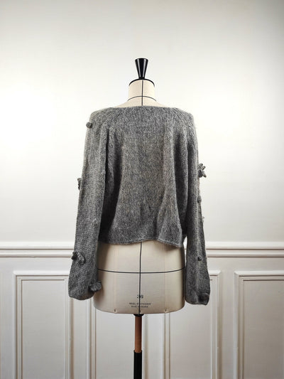 Sweater hand-knitted cashmere wool