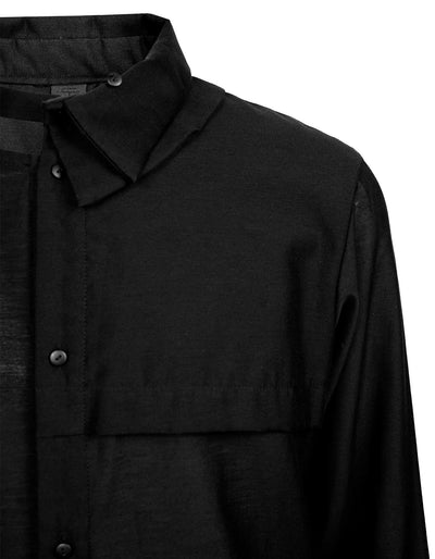 Collar Deconstructed Transformative Shirt