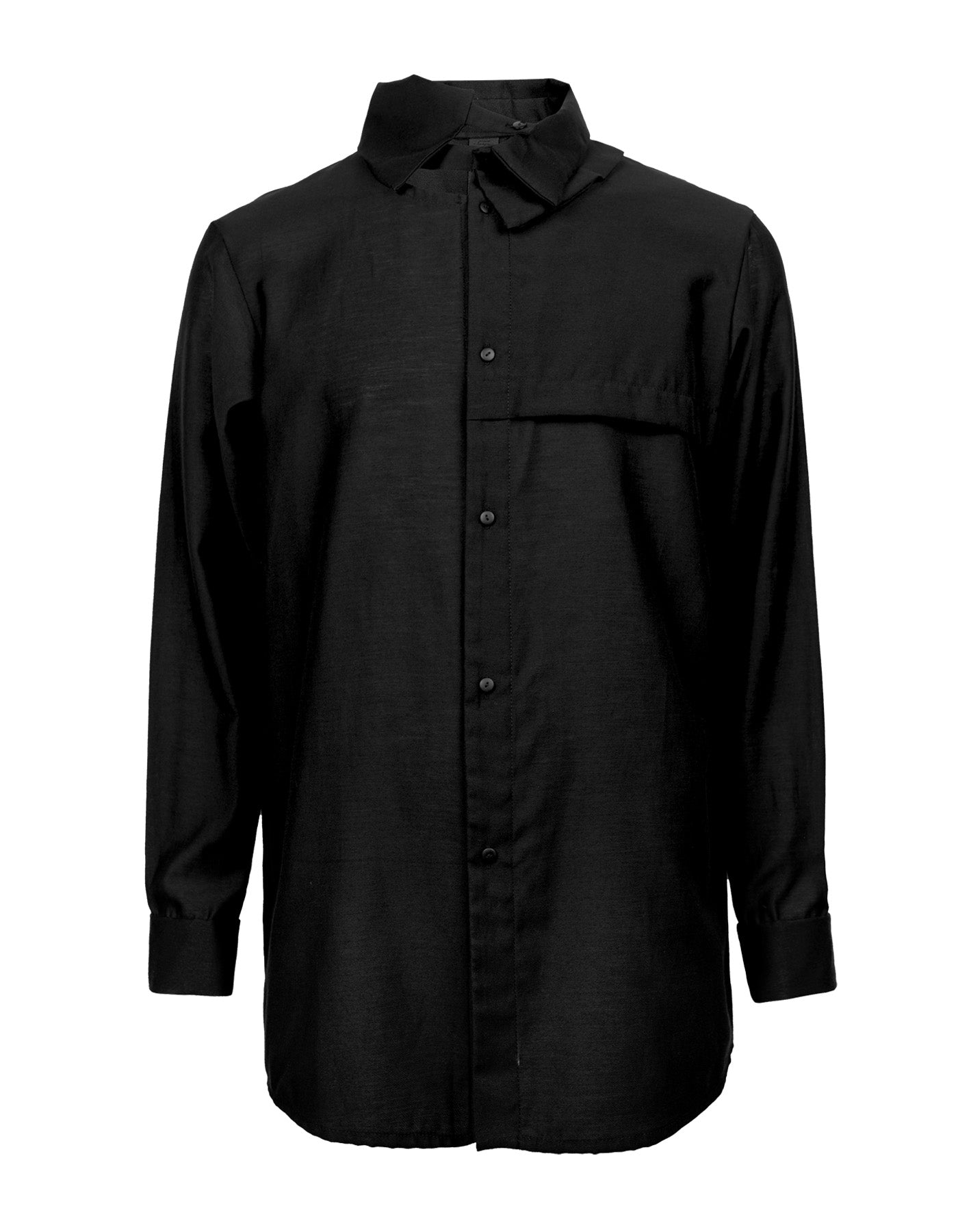 Collar Deconstructed Transformative Shirt