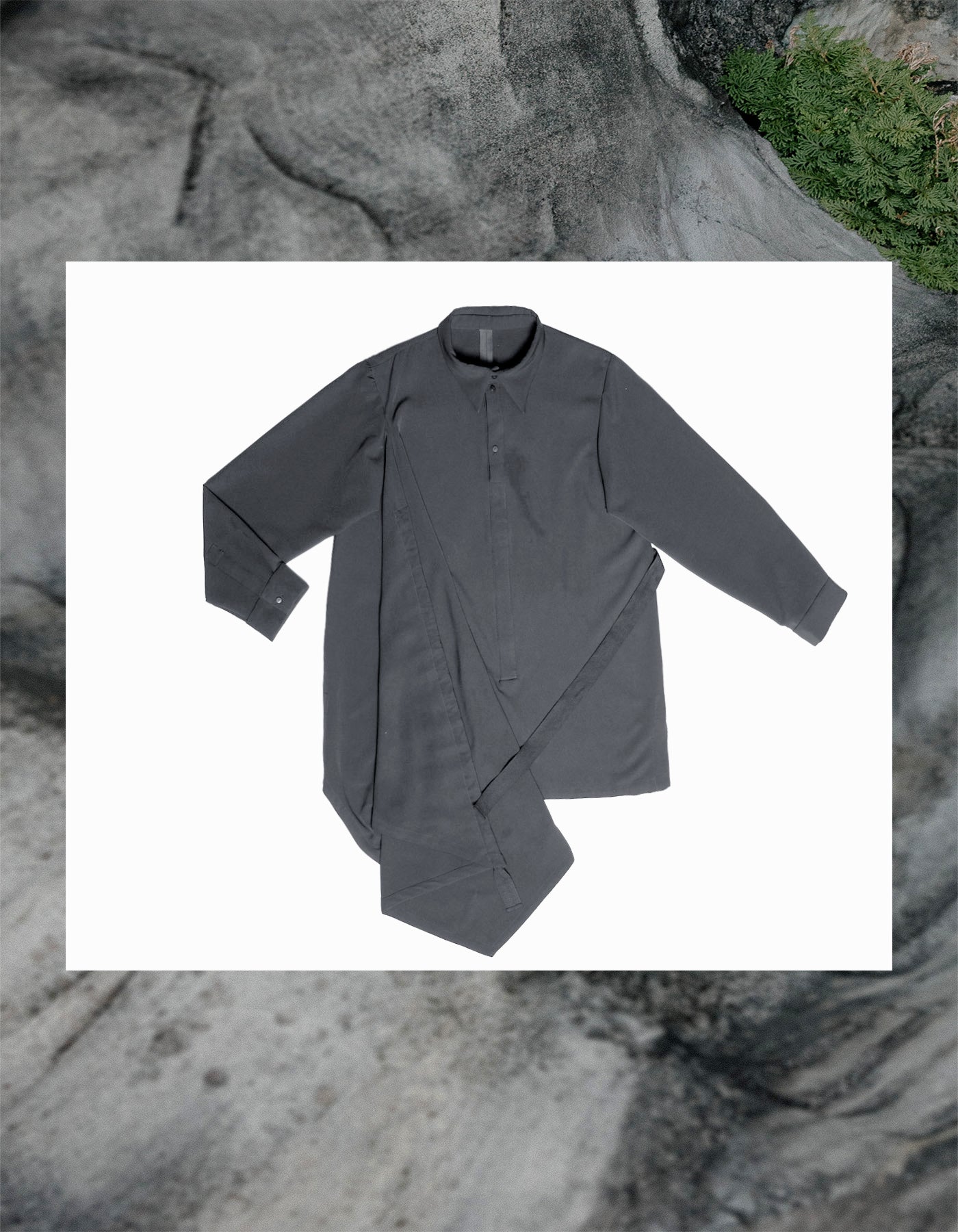 Transformable Drawstring Long Shirt