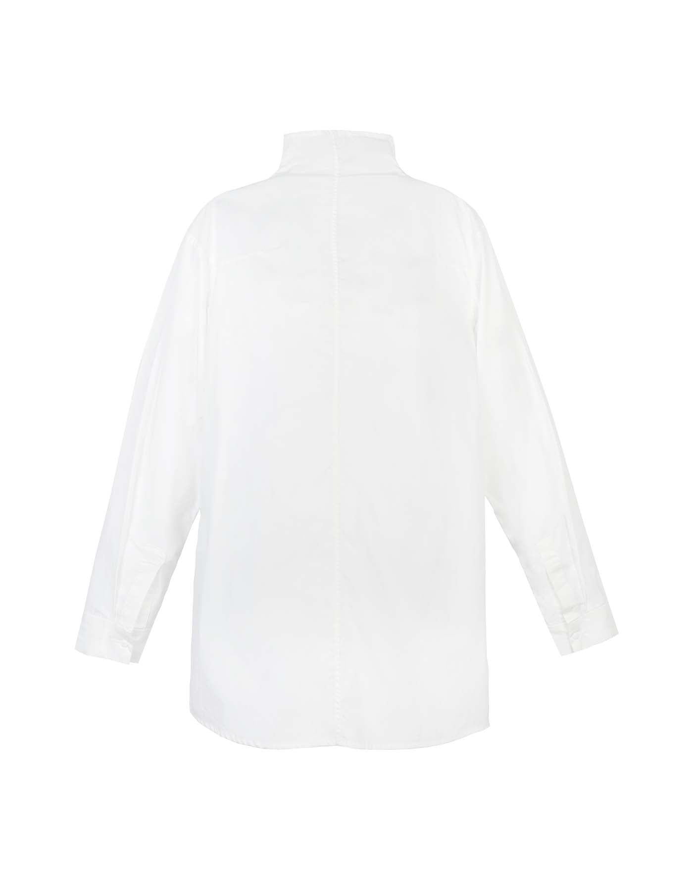 Unsymmetrical Stand-Collar Shirt