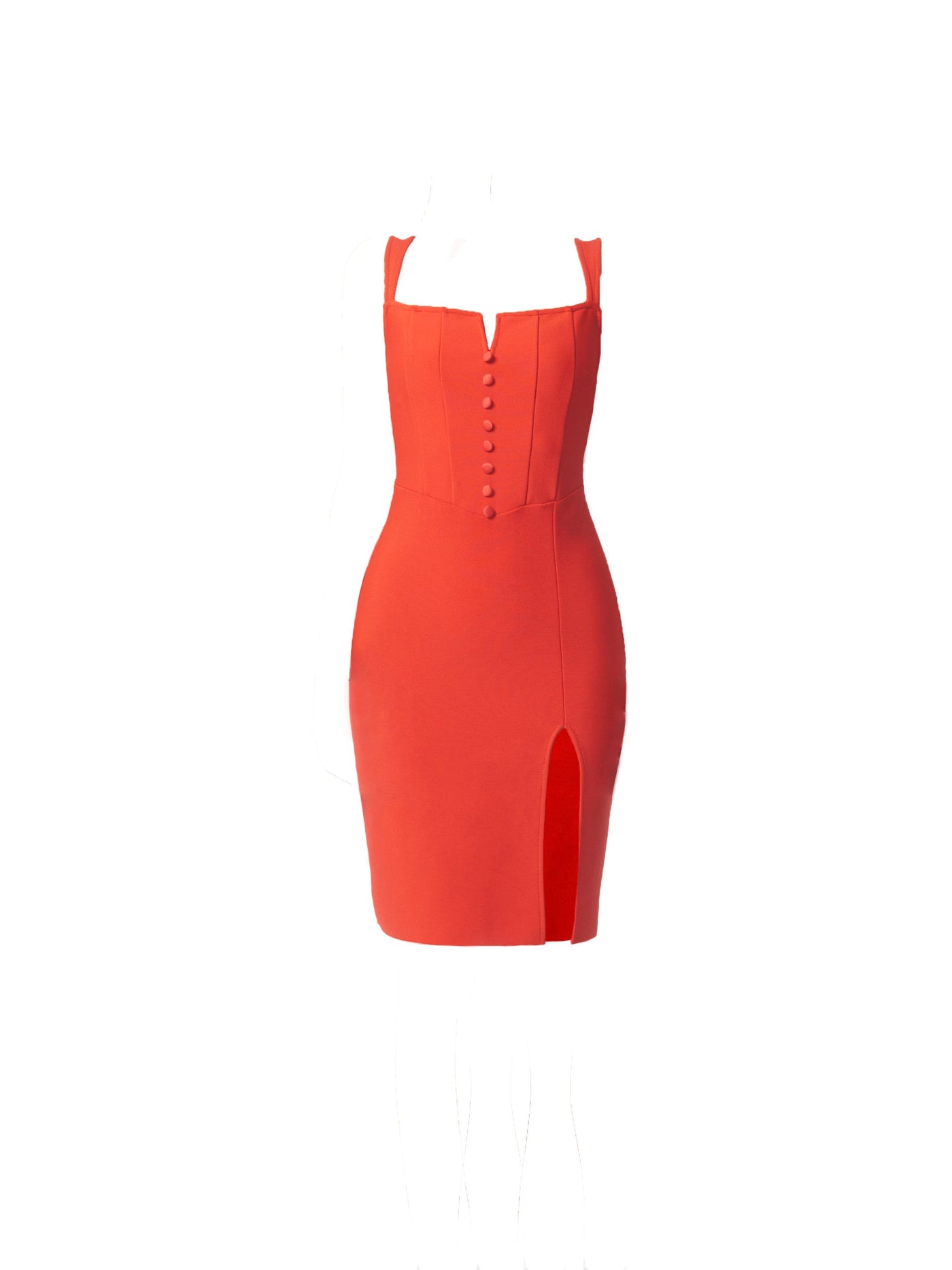 SOUR FIGS ORANGE RED Cocktail Dress