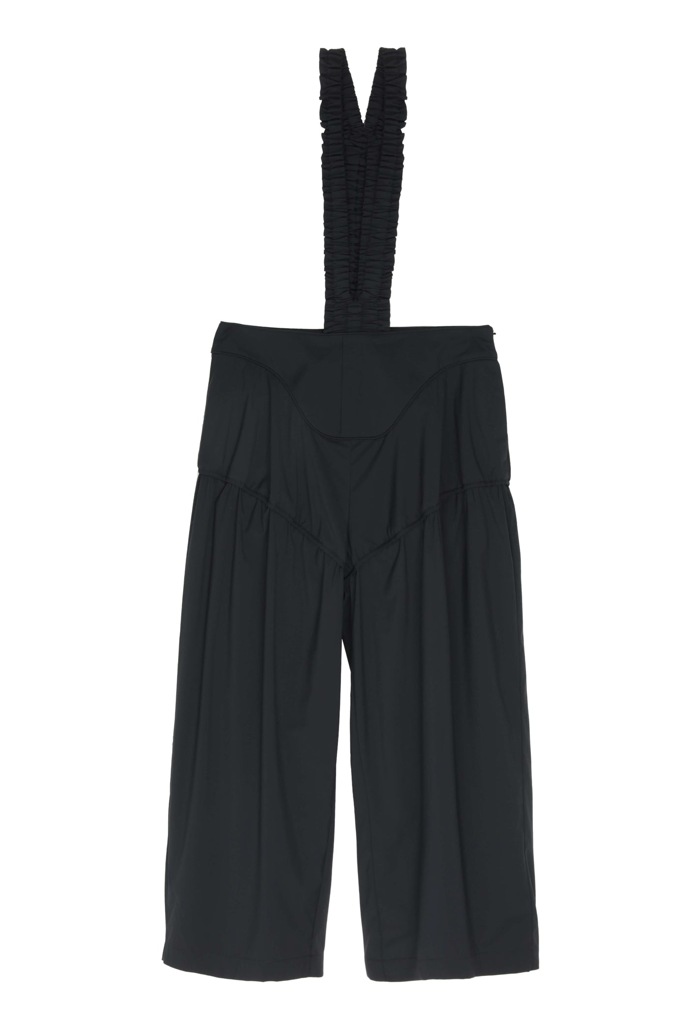 GATHERED SUSPENDER PANTS