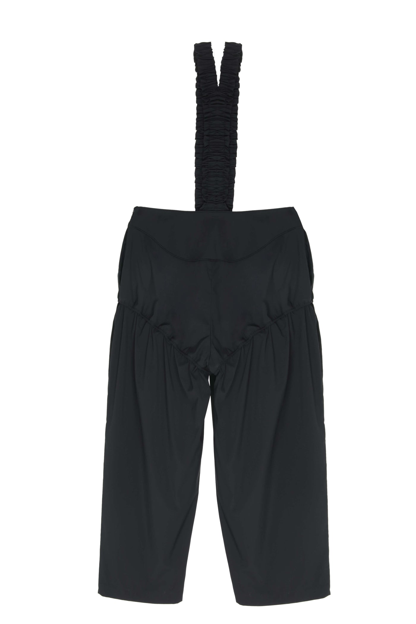 GATHERED SUSPENDER PANTS