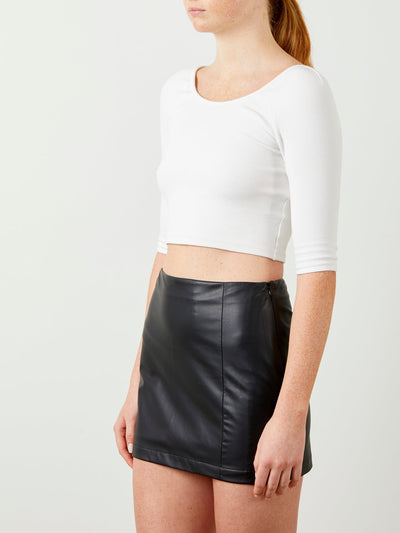 Leather Mini Skirt