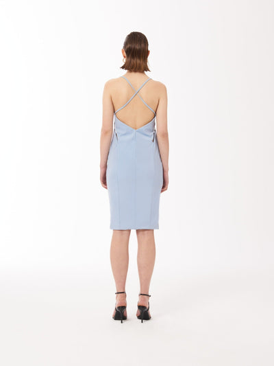 Light blue cut out dress cut out midi dress sour figs