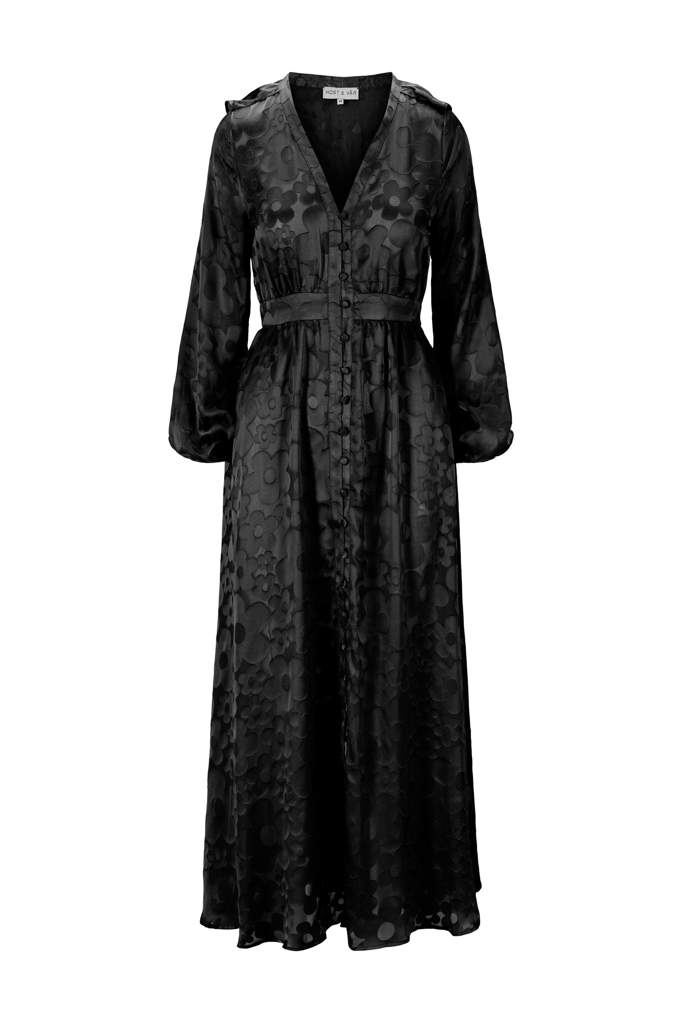 Sylvie Dress - Black Burnout