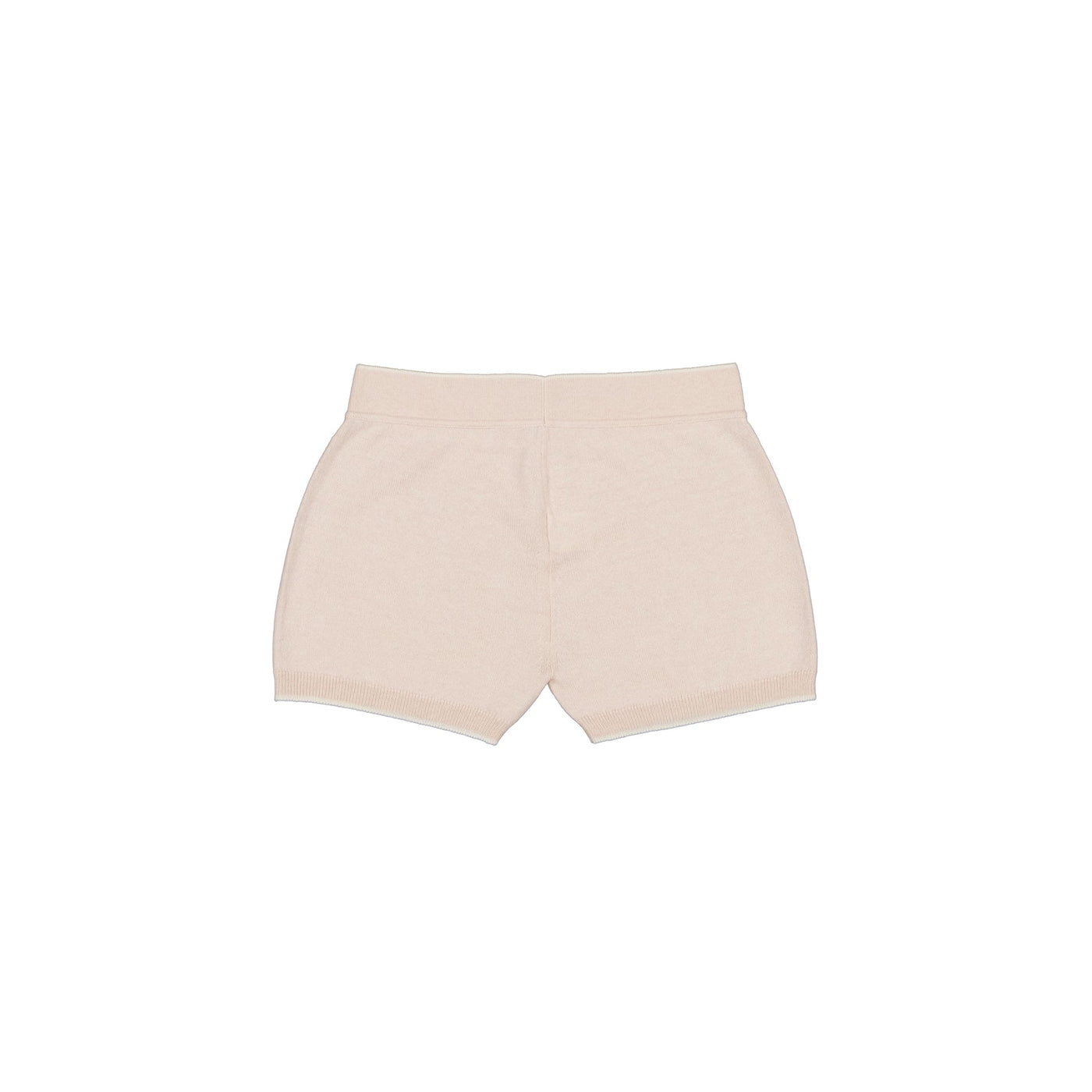 VS40 beige color cashmere shorts back view