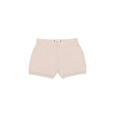 VS40 beige color cashmere shorts