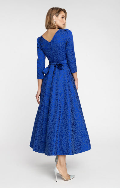 Jacquard Dress "Alyzee" Blue