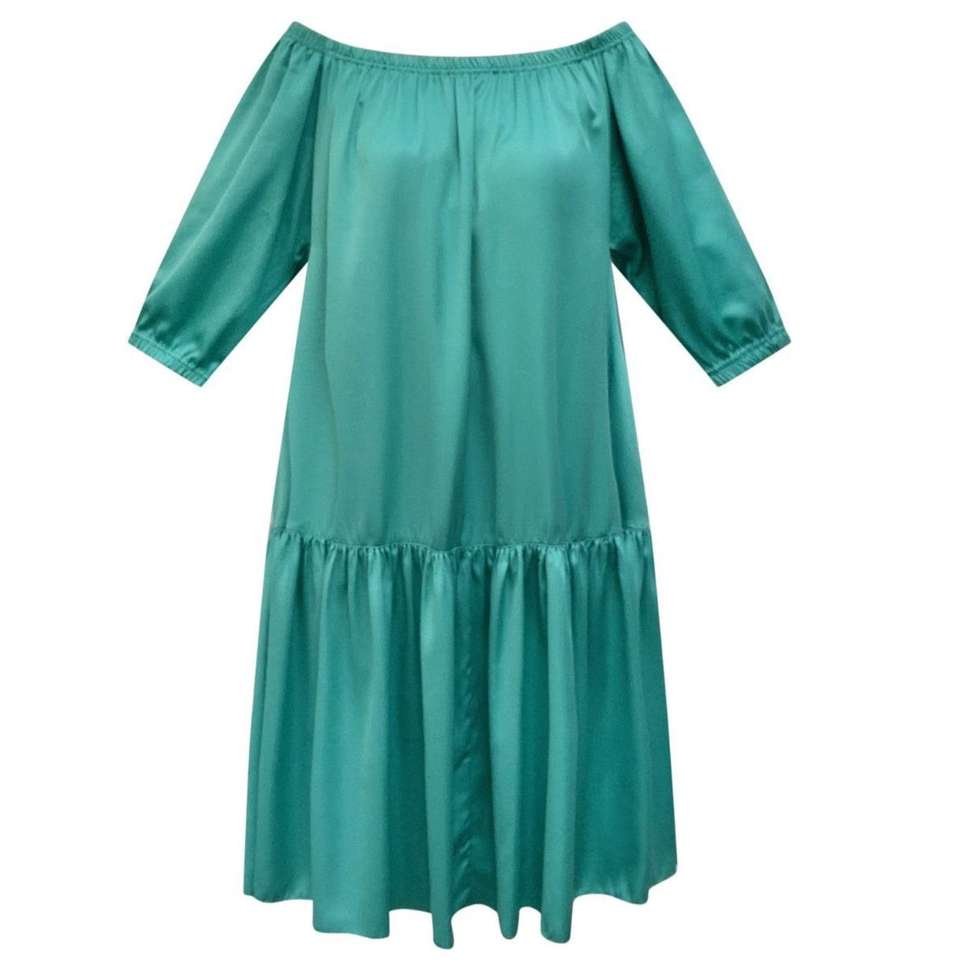 Ausus -Jade Green Maxi Dress flat shot