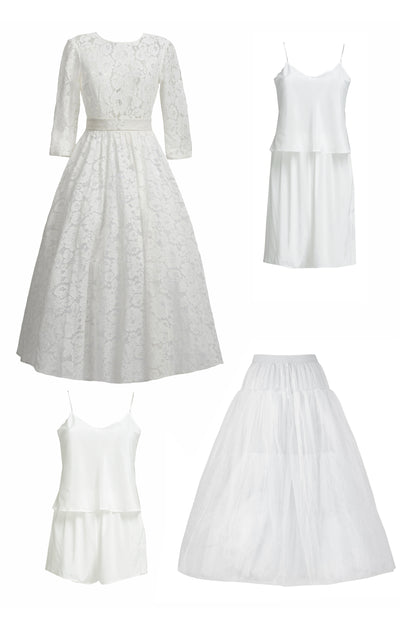 Lace dress "Vicktoria" White