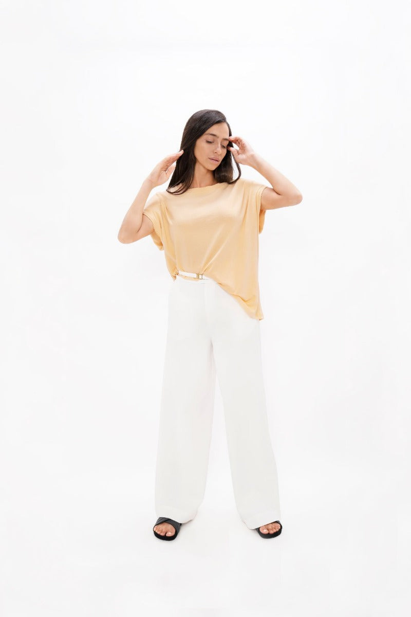 Muscat  - Bold Shoulder Tee - Desert Mist