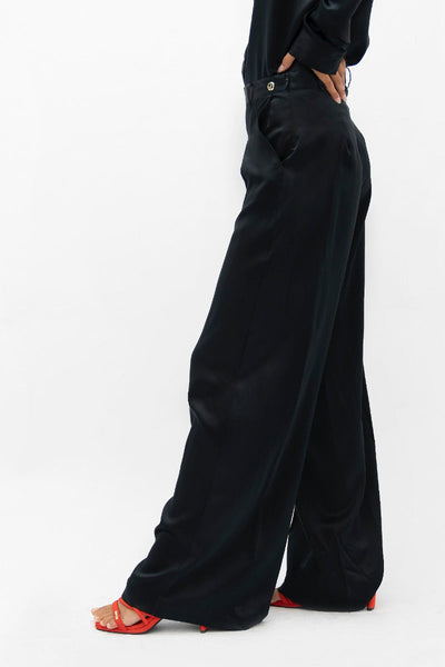 Branson  - Wide Leg Pants - Black