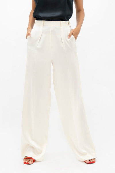 Branson  - Wide Leg Pants - Pearl