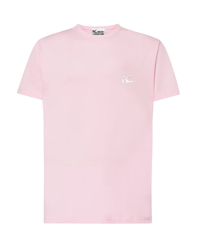 PINK NC T-SHIRT - WHITE LOGO