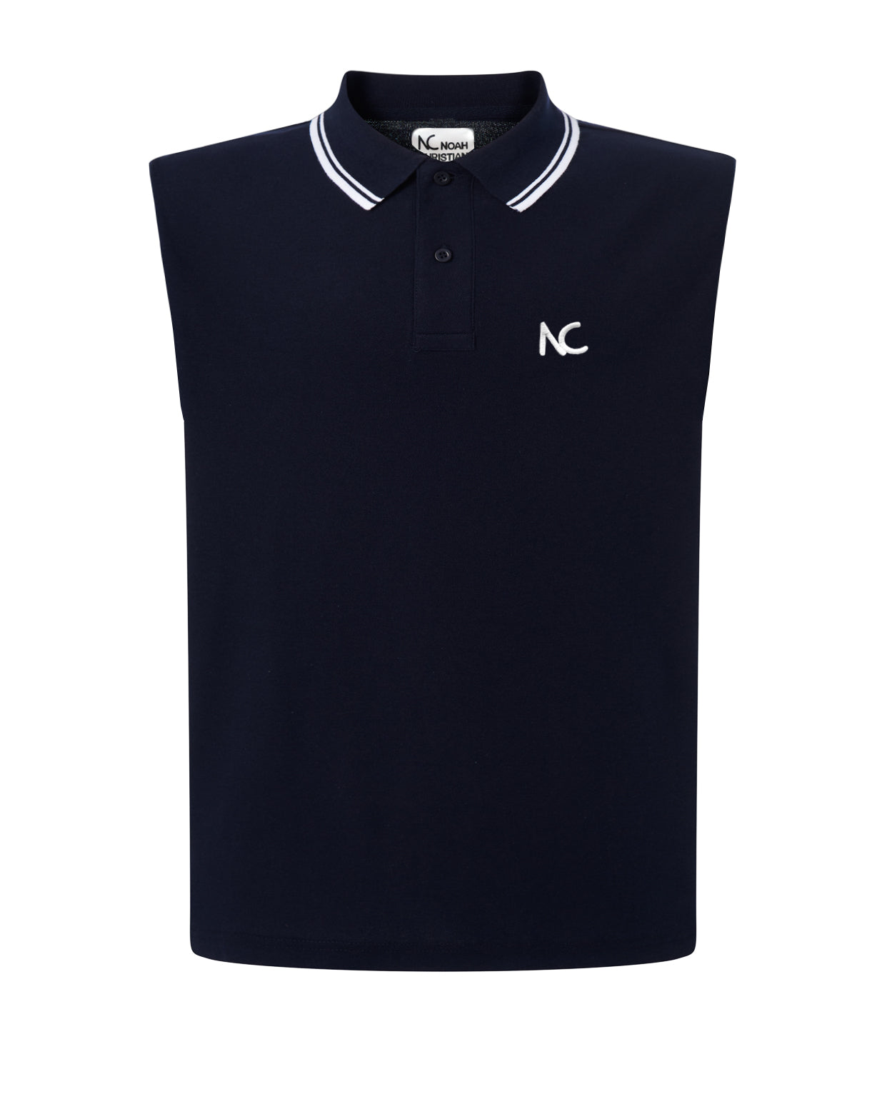 POLO-VEST SHIRT CLASSIC FIT - NAVY/WHITE