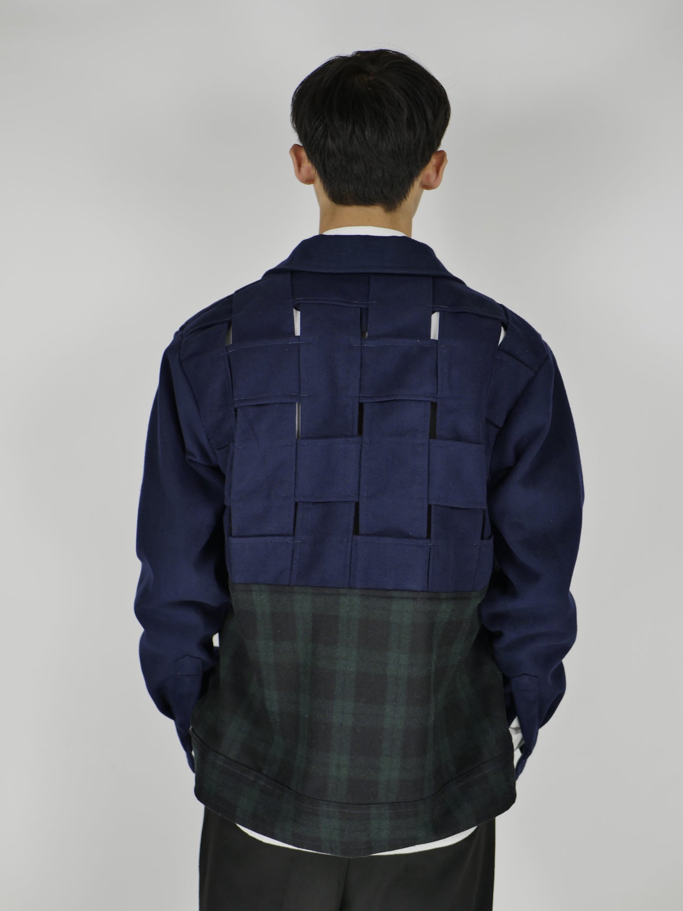 Contrast Grid Jacket