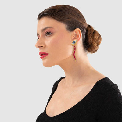 Italian Horn Earrings