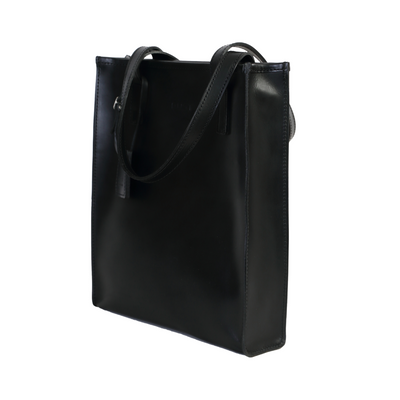 Leather Tote Black Mod 105