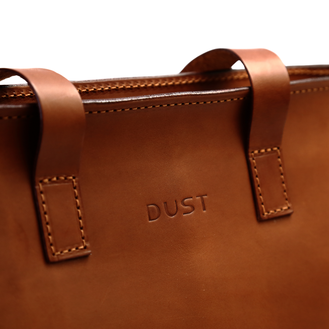 Leather Tote in Cuoio Brown Mod 126