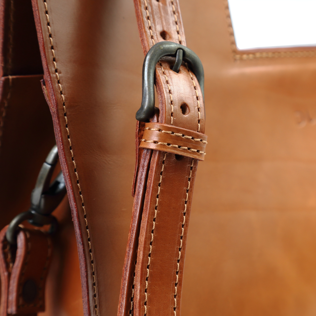 Leather Tote in Cuoio Brown Mod 113