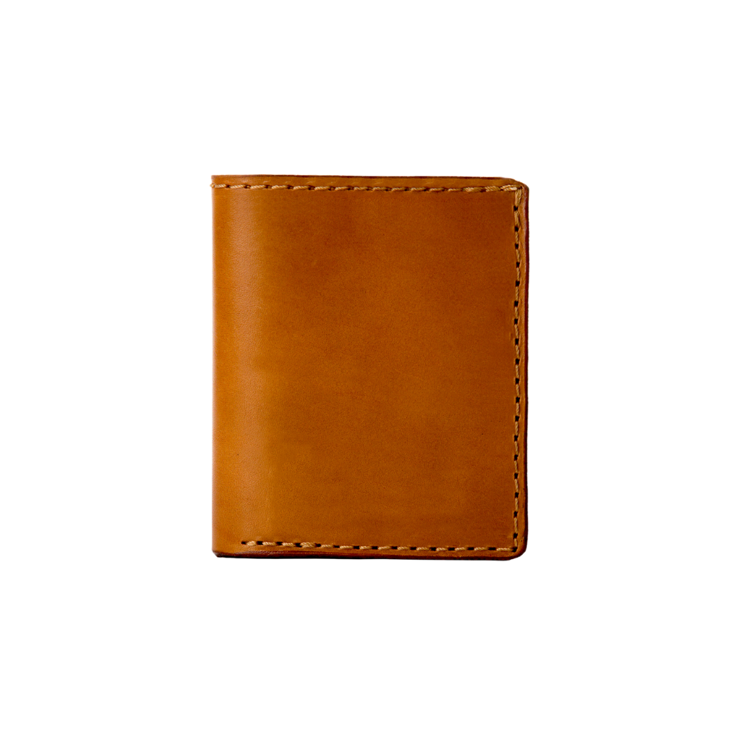 Leather Wallet in Cuoio Brown Mod 111