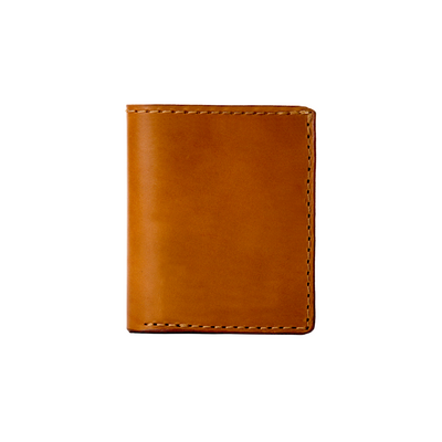 Leather Wallet in Cuoio Brown Mod 111