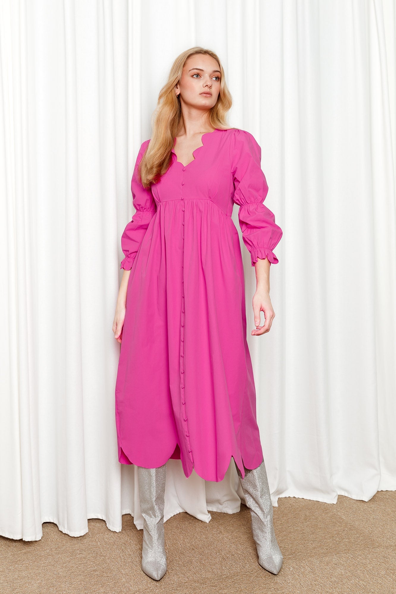 Ella Dress - Hot Pink