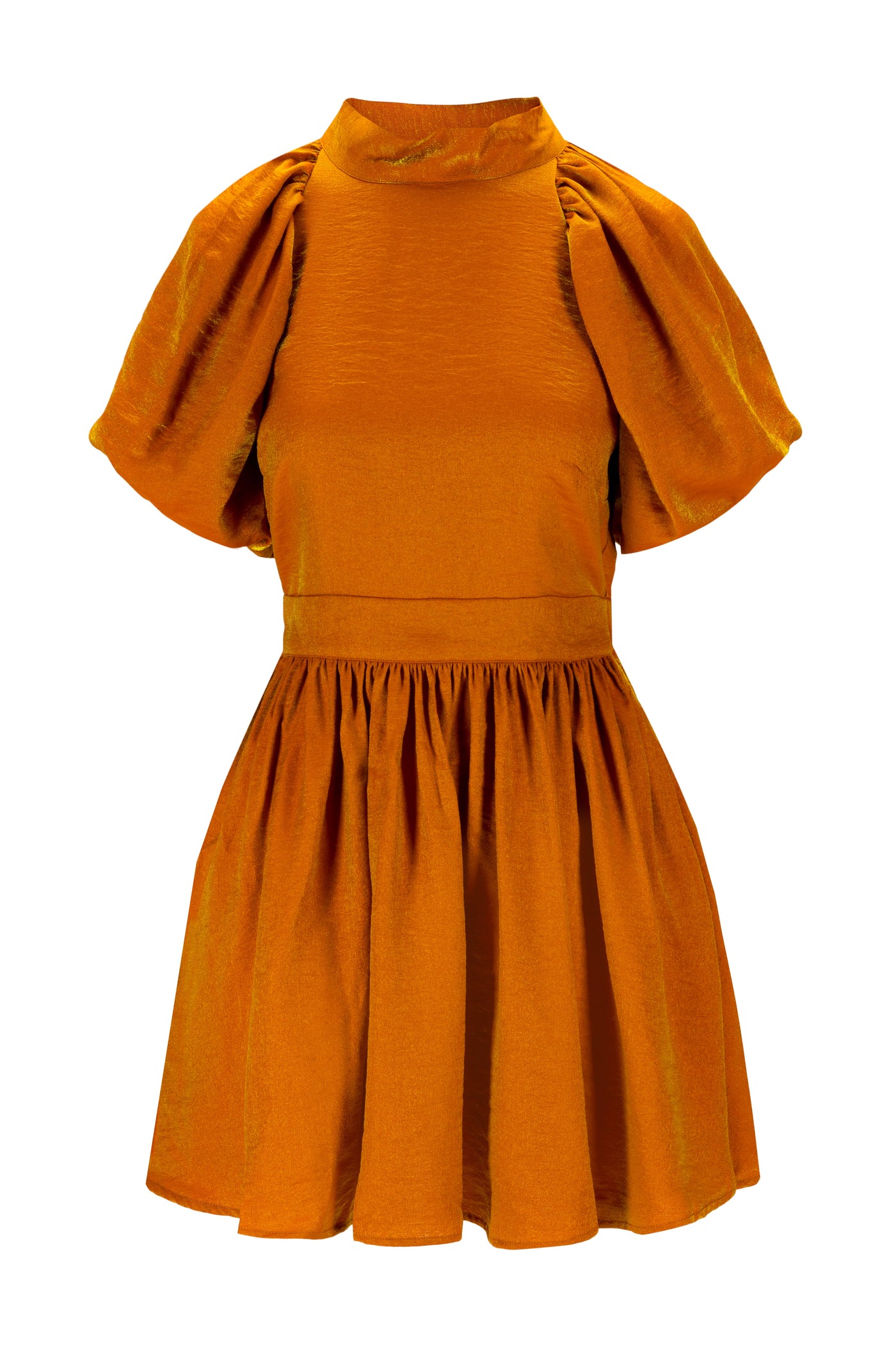 Dress Emily orange/golden