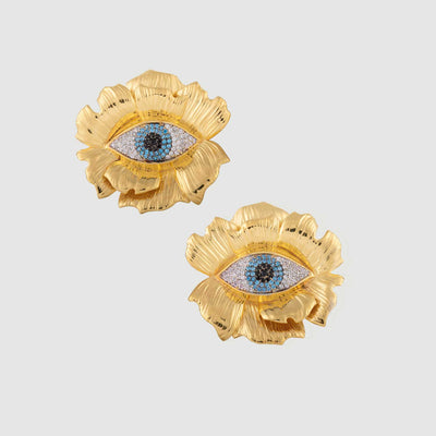 Evil Eye Flower | Earrings