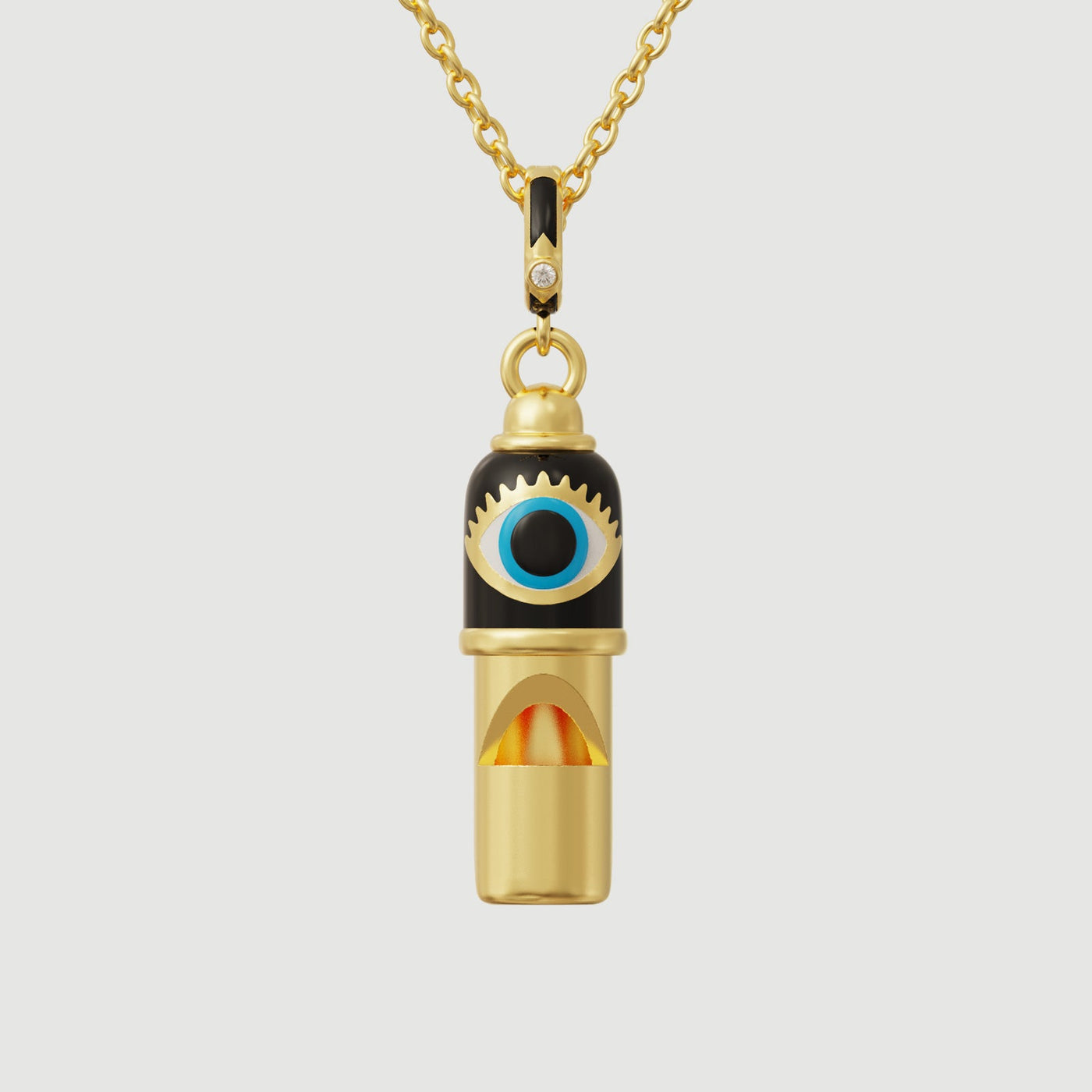 Evil Eye Whistle Pendant