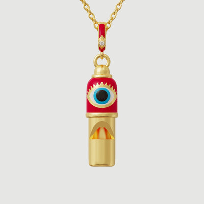 Evil Eye Whistle Pendant