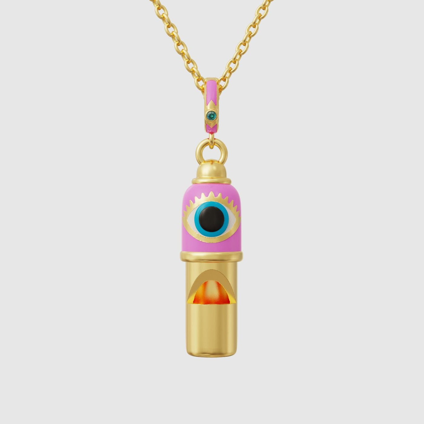 Evil Eye Whistle Pendant