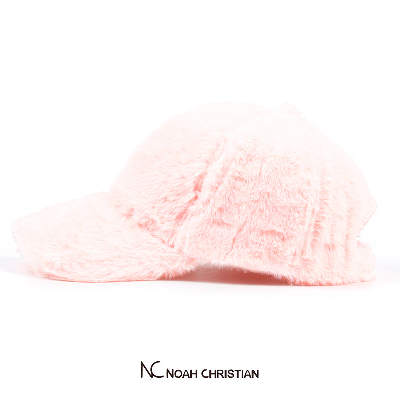 PINK FAUX FUR BASE CAP - Noah Christian 