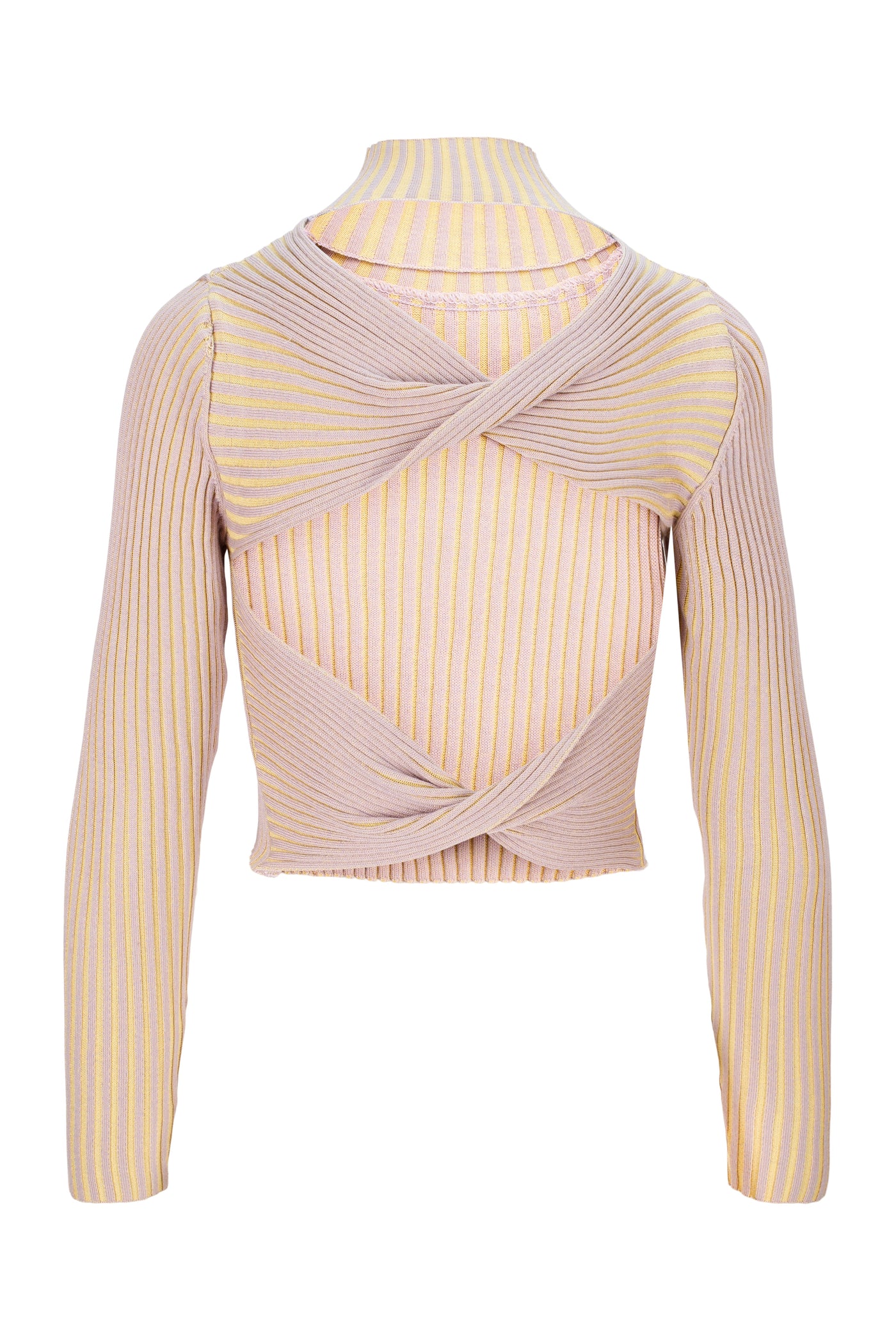 Joy Knitted Sweater - Lilac/Yellow