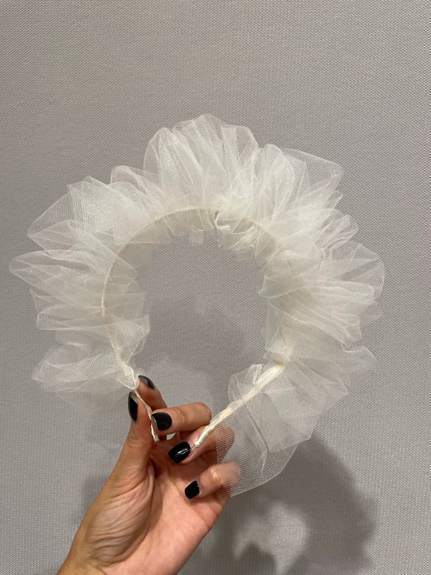 White Tulle headband