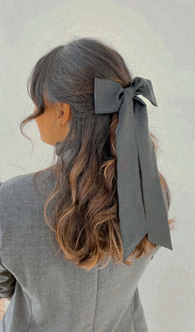 Satin hair clip