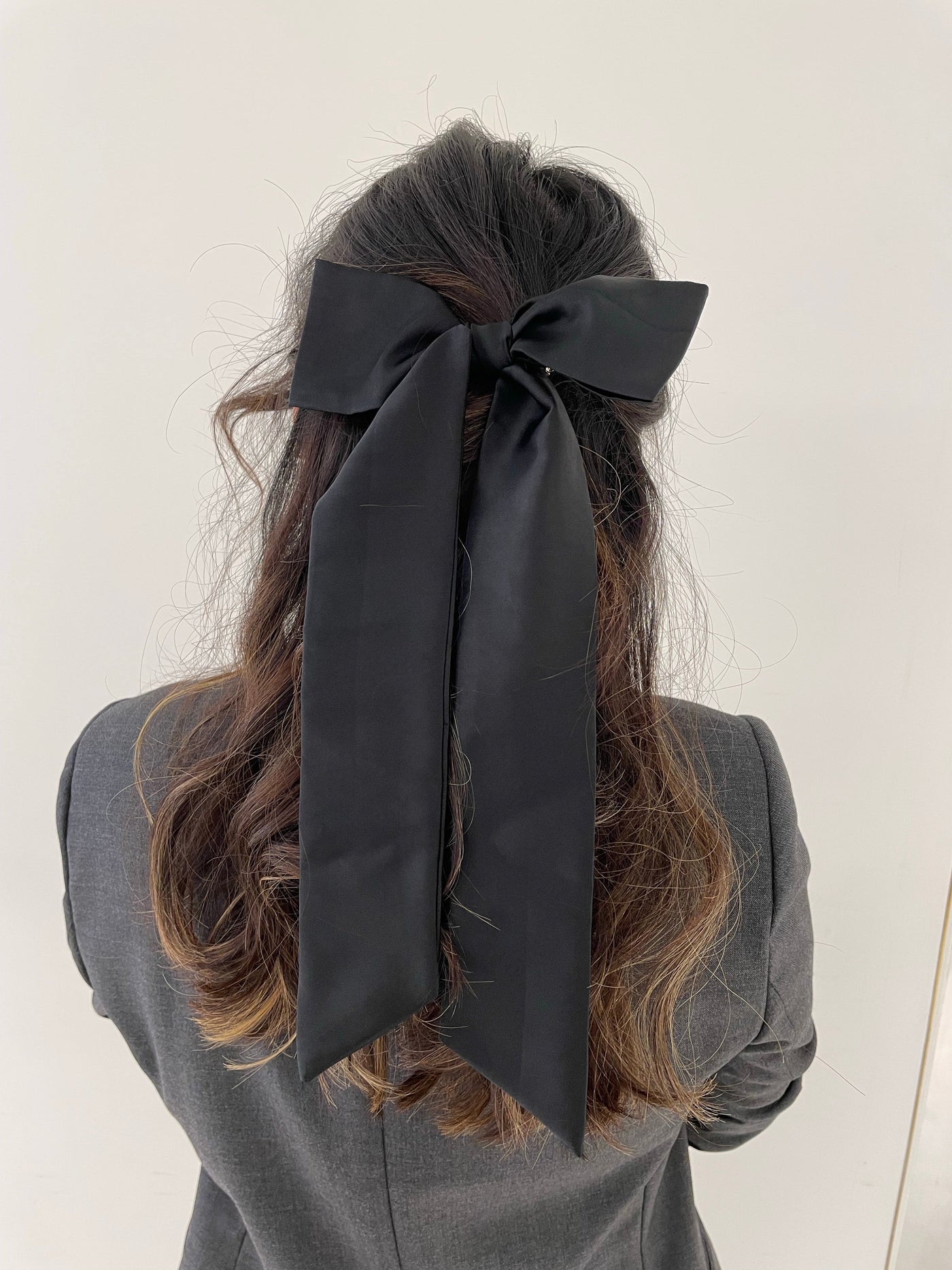 Satin hair clip