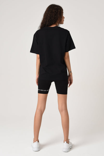 Oversized Spray Tee Black