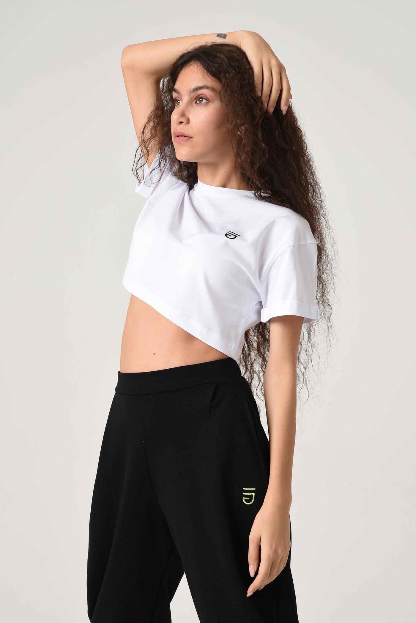 Crop Top White / Black