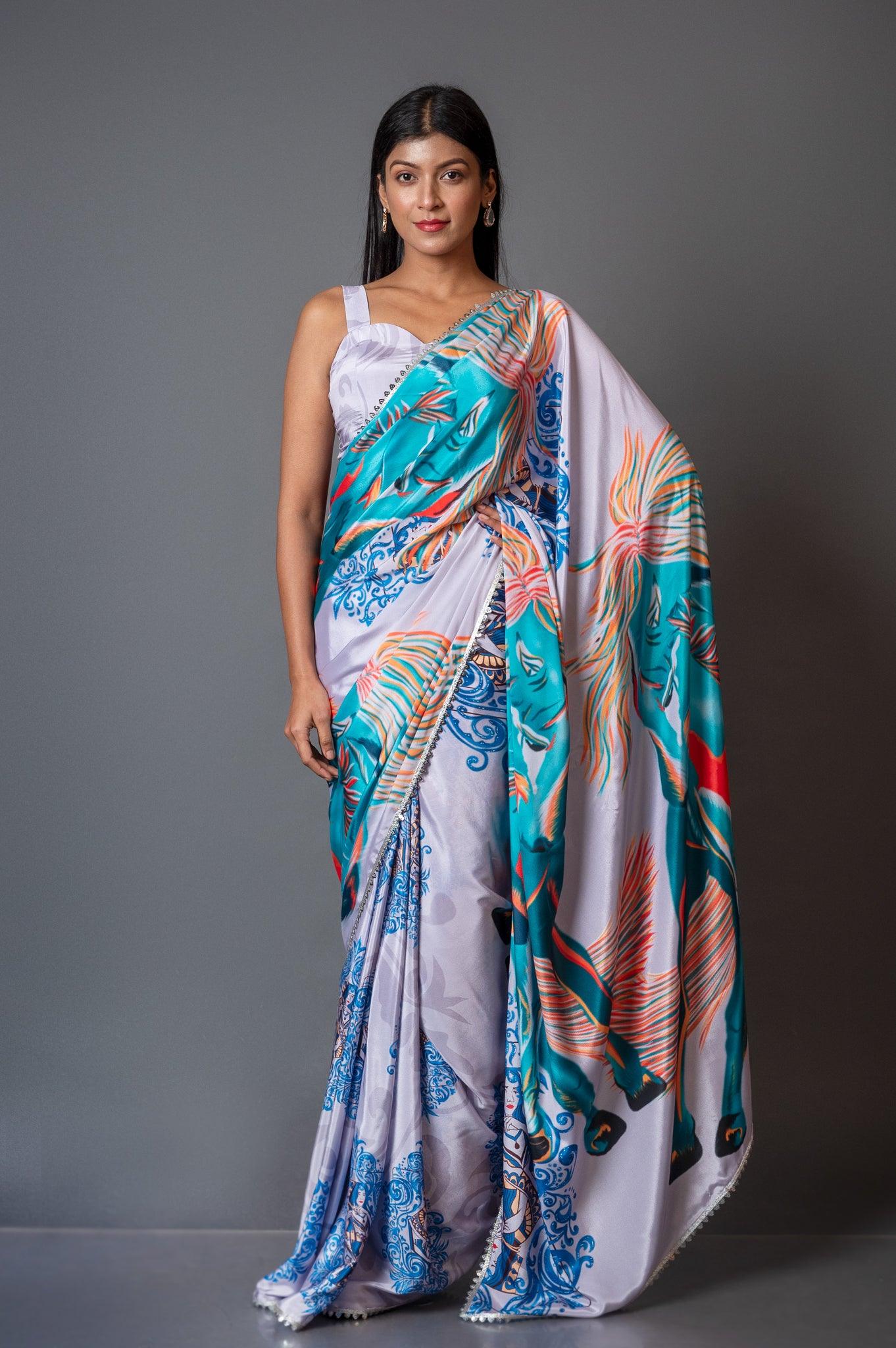 Kalki Crepe Saree - KlothinnSareeKLYGKL - 3Kalki Crepe Saree - Klothinn