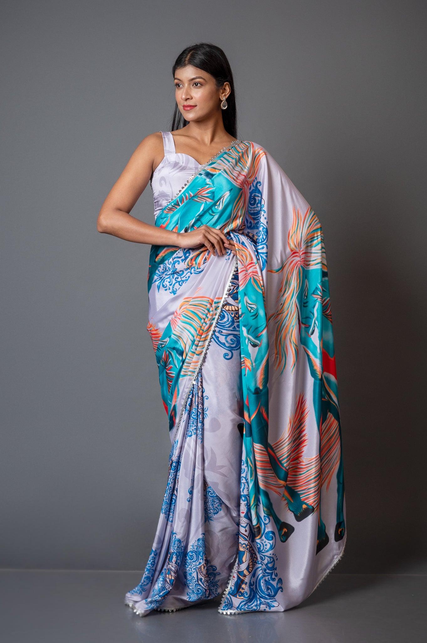 Kalki Crepe Saree - KlothinnSareeKLYGKL - 3Kalki Crepe Saree - Klothinn