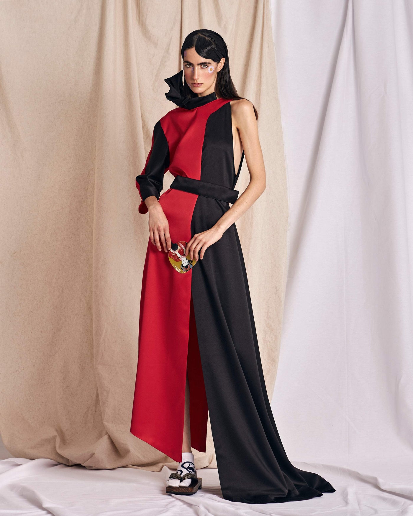 LONG ASYMMETRIC DRESS