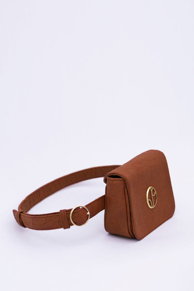 New York JFK - Piñatex® Belt Bag - Mocha