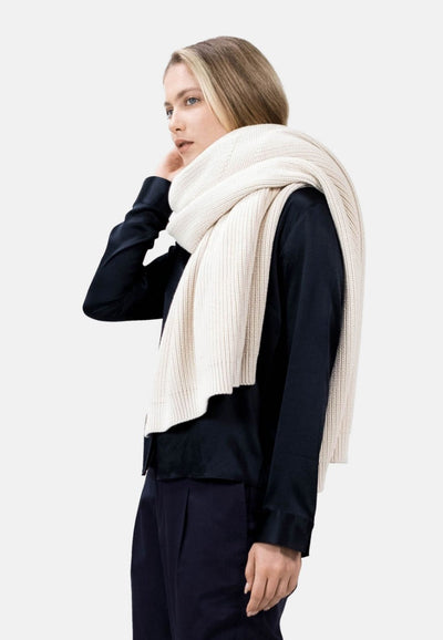 Olden OLA - Blanket Scarf & Throw - Egret